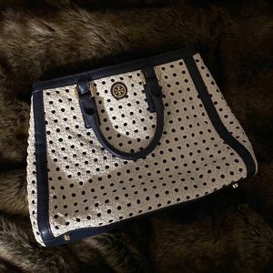 Tory Burch braided leather purse